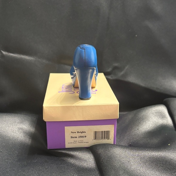 Just The Right Shoe Blue Heels - Picture 3 of 5